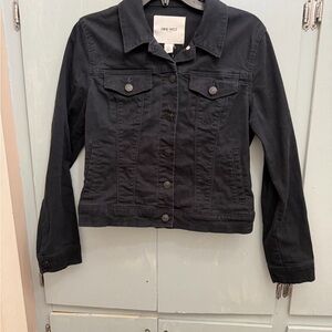Nine West Black Denim-Style Jacket